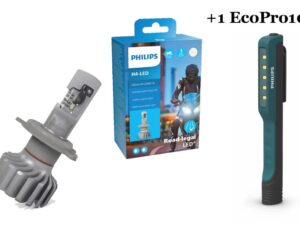 Philips H4 LED Pære 12V 18W Ultinon Pro6000 HL 5800K Moto + EcoPro10 (1 stk)