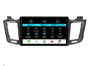 Navigation til Toyota Rav 4, 2012-2018, 10 Tommer, 8Gb RAM, 256Gb Lager, Carplay