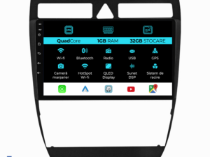 Navigation til Audi A6 C5 (2000-2004), 9 tommer, 1 Gb RAM, 32 Gb lager, Carplay