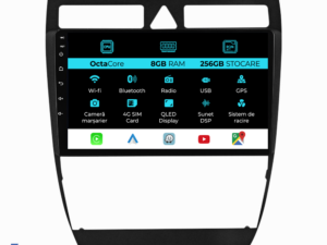 Navigation til Audi A6 C5 (2000-2004), 9 tommer, 8Gb RAM, 256Gb lager, Carplay