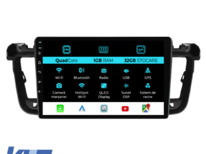 Navigation til Peugeot 508, 2010-2018, 9 tommer, 1Gb RAM, 32Gb lager, Carplay