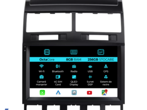Navigation til Volkswagen Touareg, 2003-2010, 9 tommer, 8GB RAM, 256GB lager, Carplay