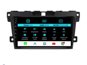 Navigation til Mazda CX-7 (2008-2015), 9 tommer, 4Gb RAM, 64Gb lager, CarPlay
