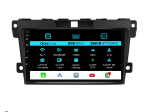 Navigation til Mazda CX-7, (2008-2015), 9 tommer, 8GB RAM, 256GB lager, CarPlay