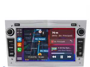 Navigation til Opel, 7 tommer, 2 Gb RAM, 32 Gb lagerplads, Carplay, Sølv