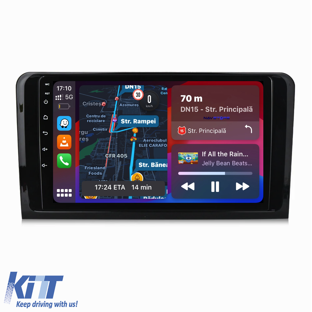Navigation til Mercedes Benz ML W164 GL X164 (2005 - 2012), 9 tommer, 1 Gb RAM, 32 Gb lager, Carplay - Billede 2
