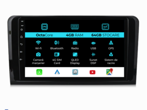 Navigation til Mercedes Benz ML W164, GL X164 (2005 - 2012), 9 tommer, 4Gb RAM, 64Gb lager, Carplay