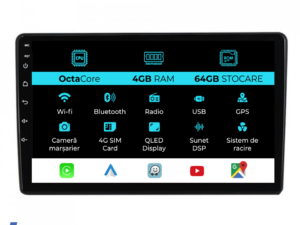 Navigation til Volkswagen Beetle, 2012 - 2018, 9 tommer, 4Gb RAM, 64Gb lager, Carplay
