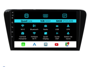Navigation til Skoda Octavia 3, (2013 - 2018), 10 tommer, 1Gb RAM, 32Gb lager, Carplay