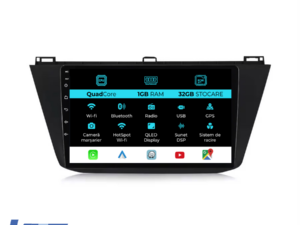 Navigation til Volkswagen Tiguan, 2016 - 2023, 10 tommer, 1Gb RAM, 32Gb lager, Carplay.