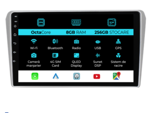Navigation til Toyota Avensis, 2002 - 2008, 9 tommer, 8GB RAM, 256GB lager, Carplay.