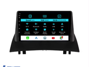 Navigation til Renault Megane 2, 2002-2009, 9 tommer, 1Gb RAM, 32Gb lager, Carplay