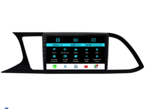 Navigation til Seat Leon 3 (2013-2020), 9 Tommer, 4Gb RAM, 64Gb lager, CarPlay