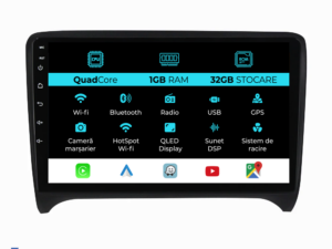 Navigation til Audi TT, 2006-2014, 9 tommer, 1Gb RAM, 32Gb lager, Carplay