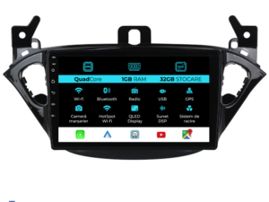 Navigation til Opel Corsa E, Adam (2012 - 2019), 9 tommer, 1Gb RAM, 32Gb lager, Carplay