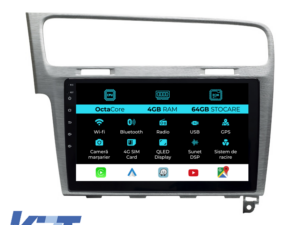 Navigation til Android Dedikeret Volkswagen Golf 7 (2013-2020), 10 Tommer, 4Gb RAM, 64Gb Lager, Carplay