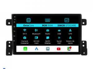 Navigation til Suzuki Grand Vitara 3 (2005-2015), 9 tommer, 8 GB RAM, 256 GB lager, Carplay