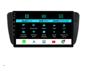 Navigation til Seat Ibiza (2008-2016), 9 tommer, 2 GB RAM, 64 GB lager, Carplay