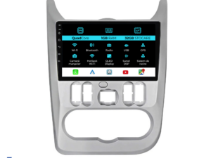 Navigation til Dacia Logan Duster Sandero (2008-2013), 9 tommer, 1GB RAM, 32GB lager, Carplay