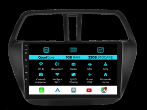Navigation til Suzuki S-Cross (2012-2016), 9 tommer, 1 GB RAM, 32 GB lager, Carplay