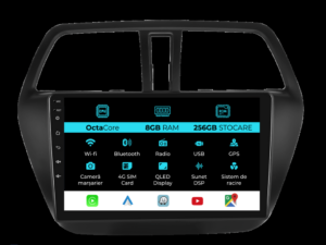 Navigation til Suzuki S-Cross (2012-2016), 9 tommer, 8Gb RAM, 256Gb lager, CarPlay