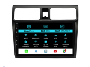 Navigation til Suzuki Swift, (2003-2010), 10 Tommer, 2Gb RAM, 64Gb Lager, Carplay