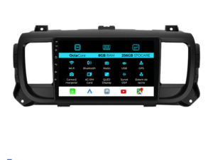 Navigation til Peugeot Expert Citroen Jumpy 3 (2016-2021), 9 tommer, 8 GB RAM, 256 GB lager, Carplay