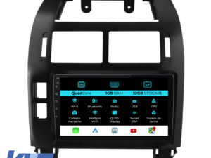 Navigation til Volkswagen Polo, 2004-2011, 9 tommer, 1 GB RAM, 32 GB lager, Carplay.