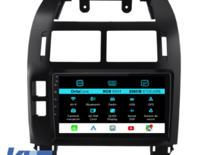 Navigation til Volkswagen Polo, (2004-2011), 9 Tommer, 8Gb RAM, 256Gb Lagerplads, Carplay