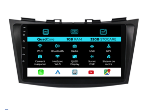 Navigation til Suzuki Swift, (2010-2017), 9 Tommer, 1Gb RAM, 32Gb Lager, Carplay