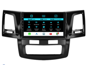 Navigation til Toyota Hilux VII (2004 - 2015), 9 tommer, 2 GB RAM, 64 GB lager, Carplay