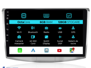 Navigation til Volkswagen Passat B6, B7, CC (2005 - 2015), 10 tommer, 6Gb RAM, 128Gb lager, Carplay