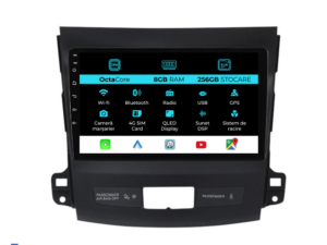 Navigation til Mitsubishi Outlander, 2005-2011, 9 tommer, 8Gb RAM, 256Gb lager, Carplay