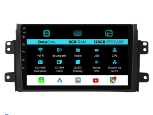 Navigation til Suzuki, SX4 (2006-2012), 9 tommer, 6Gb RAM, 128Gb lager, Carplay