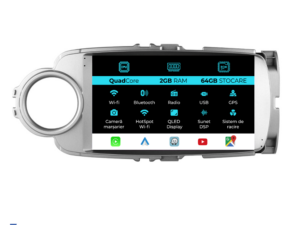 Navigation til Toyota Yaris, 2011-2018, 9 tommer, 2Gb RAM, 64Gb lager, Carplay