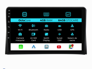 Navigation til Volkswagen Transporter Multivan (2013-2015), Android, 9 Tommer, 4Gb RAM, 64Gb Lager, Carplay