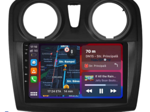 Navigation til Android Dacia Logan Sandero (2012-2020), 9 tommer, 2GB RAM, 64GB lager, Carplay