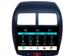 Navigation til Mitsubishi ASX, (2010 - 2016), 10 tommer, 4 GB RAM, 64 GB lager, Carplay