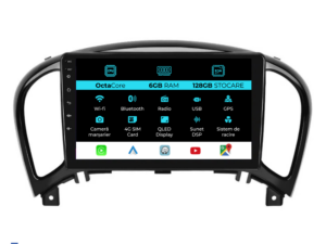 Navigation til Nissan Juke, (2010-2017), 9 tommer, 6Gb RAM, 128Gb lager, Carplay