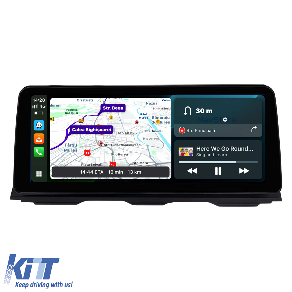 Navigation til BMW 3 Series E90 E91, 5 Series E60 E61 (2004-2013), 12,3 tommer, 8Gb RAM, 256Gb lager, Carplay