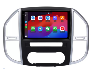 Navigation til Mercedes Vito W447 (2014-2021), 2K skærm, 8Gb RAM, 256Gb lager, Bluetooth, WiFi, Carplay