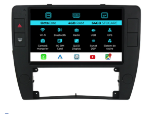Navigation til Volkswagen Passat B5 (2000-2005), 9 tommer, 4GB RAM, 64GB lager, Carplay