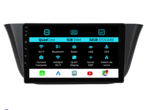 Navigation til Iveco Daily, (2014-2021), 9 tommer, 1 Gb RAM, 32 Gb lager, Carplay