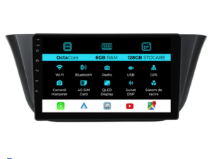 Navigation til Iveco Daily, (2014-2021), 9 tommer, 6Gb RAM, 128Gb lager, Carplay.