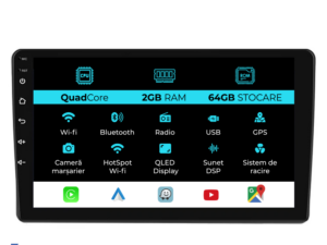 Navigation til Ford Focus Transit (2005-2008), 9 tommer, 2GB RAM, 64GB lager, Carplay