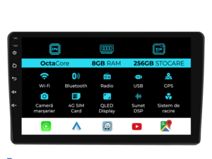 Navigation til Ford Focus Transit (2005-2008), 9 tommer, 8GB RAM, 256GB lager, Carplay