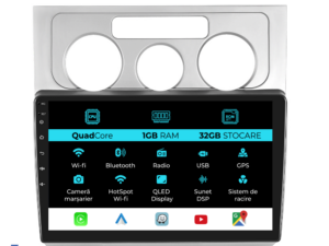 Navigation til Volkswagen Touran, (2003-2010), 10 tommer, 1Gb RAM, 32Gb lager, Carplay.