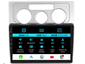 Navigation til Volkswagen Touran (2003-2010), 10 tommer, 4Gb RAM, 64Gb lager, Carplay