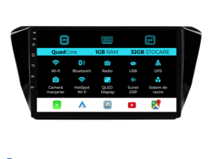 Navigation til Skoda Superb 3 (2015-2019), 10 tommer, 1 GB RAM, 32 GB lager, Carplay