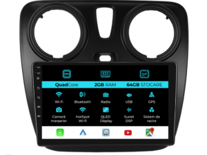 Navigation til Dacia Dokker Lodgy (2012-2020), 9 Tommer, 2Gb RAM, 64Gb Lagerplads, Carplay